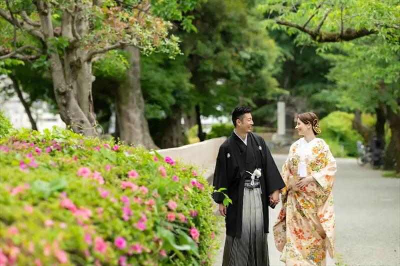 小田原城フォトウェディング（60分撮影・衣装・美容・写真データ付き）【小田原 出張撮影 60分 撮影データ 写真データ 写真 カメラマン 同行撮影 時間内撮影し放題　小田原城 結婚 結婚写真 神奈川県
