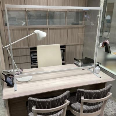 ふるさと納税 いわき市 【いわき市】飛沫防止パーテーション　アルミフレーム製　W850×H800　Sサイズ　透明面材 |  | 02