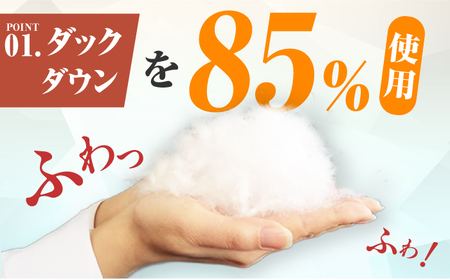【訳あり】【真冬用】ダブル掛け布団 羽毛1.4kg アイボリー / 布団 [AFAO034]