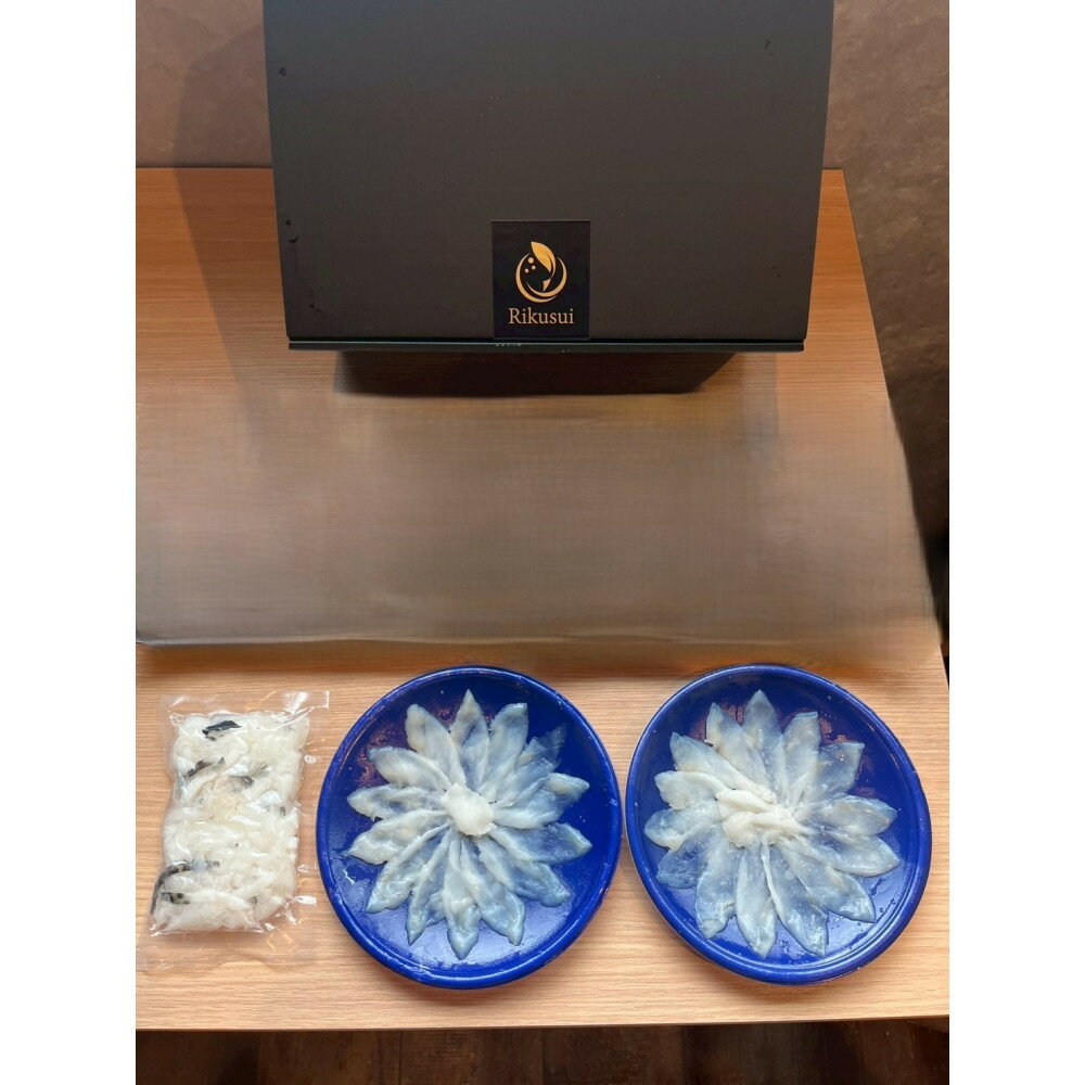 【ふるさと納税】大阪産トラフグ「ふぐの神」てっさ（2人前）セット（てっさ50g、湯引き70g） | トラフグ てっさ 湯引き ふぐ料理 大阪産 新鮮 海鮮 グルメ フグ刺身 人気 おすすめ 送料無料