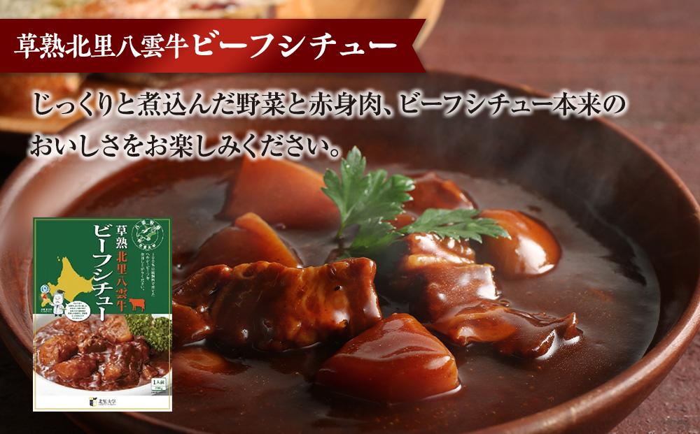 北里八雲牛加工品3点詰め合わせセット 【ビーフシチュー カレー コーンビーフ 加工品 肉加工品 おうちごはん 簡単調理 レトルト 詰め合わせ セット 食品 グルメ お取り寄せ お取り寄せグルメ  八雲