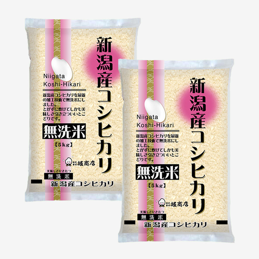 【令和6年産新米】無洗米新潟産コシヒカリ5kg×2本