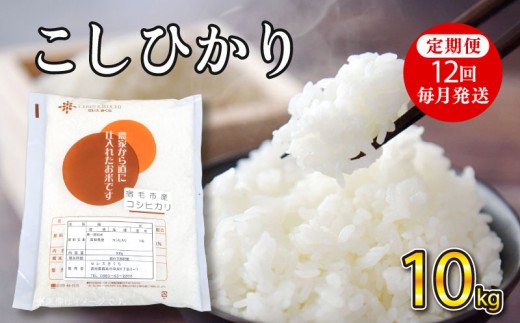 令和8年産コシヒカリ 10kg  定期便12回(毎月発送) セレスきくち