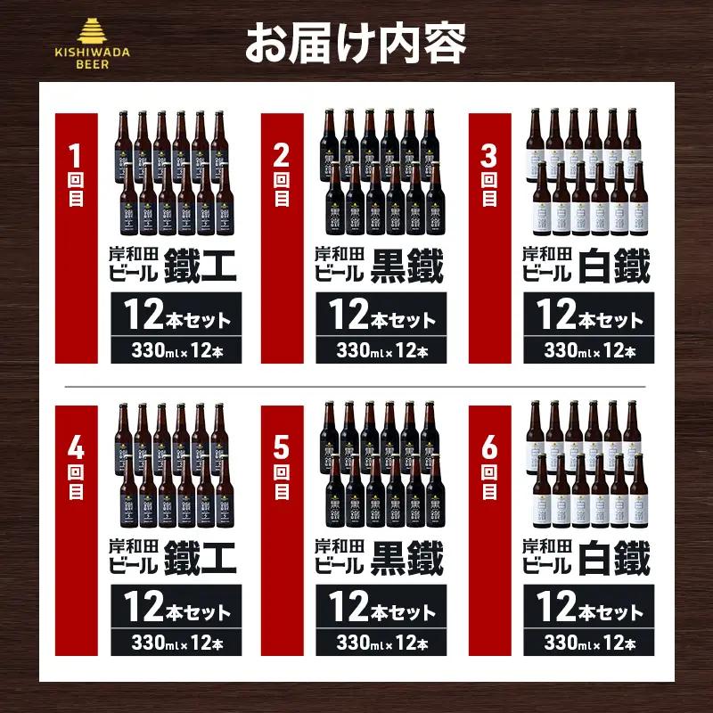 クラフトビール 定期 6回 月変わり  330ml×12本 クラフトビール
