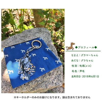 ふるさと納税 瀬戸内市 馬 たてがみ 尻尾 手づくり レジン キーホルダー 2個[No.5735-1919] |  | 02