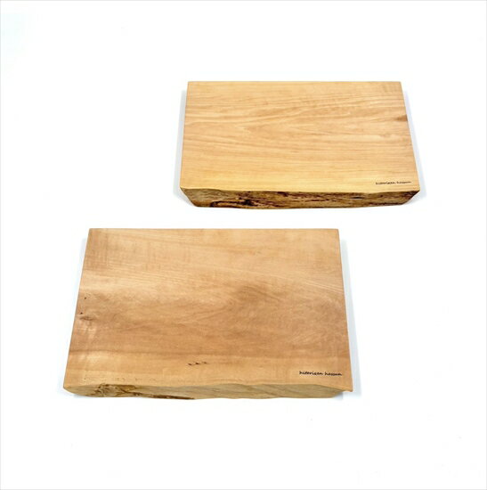 【ふるさと納税】ガラスのような木のお皿「一人膳 八寸」　Mサイズ　2枚セット