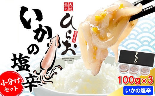 塩辛 いか 無添加 いかの塩辛 100g 3個 計300g | 小分け イカ イカ塩辛 イカの塩辛 天ぷらひらお 冷凍 ご飯のお供 ご飯のおとも ごはんのお供 ごはんのおとも おかず おつまみ 珍味 福岡 須恵 天麩羅処ひらお