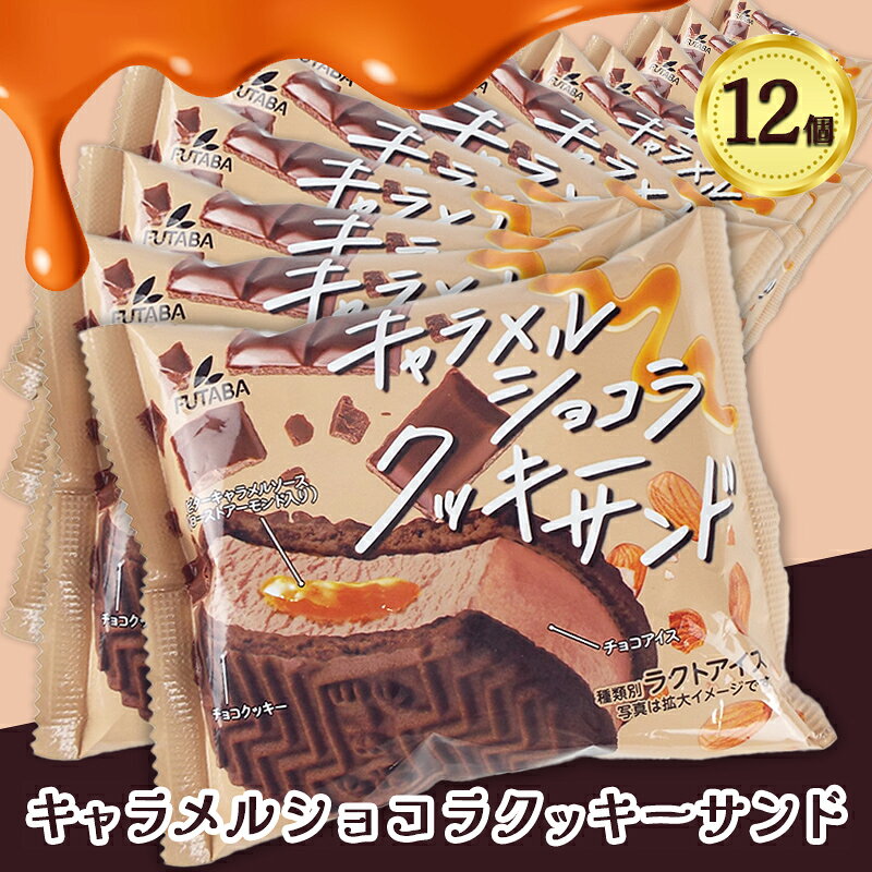 【ふるさと納税】フタバ食品　キャラメルショコラクッキーサンド　12個
