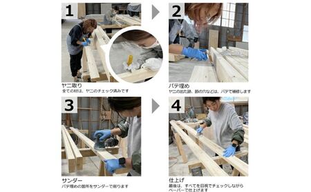 L型シェルフフレーム　ワンバイシックス棚板セット 白×無塗装