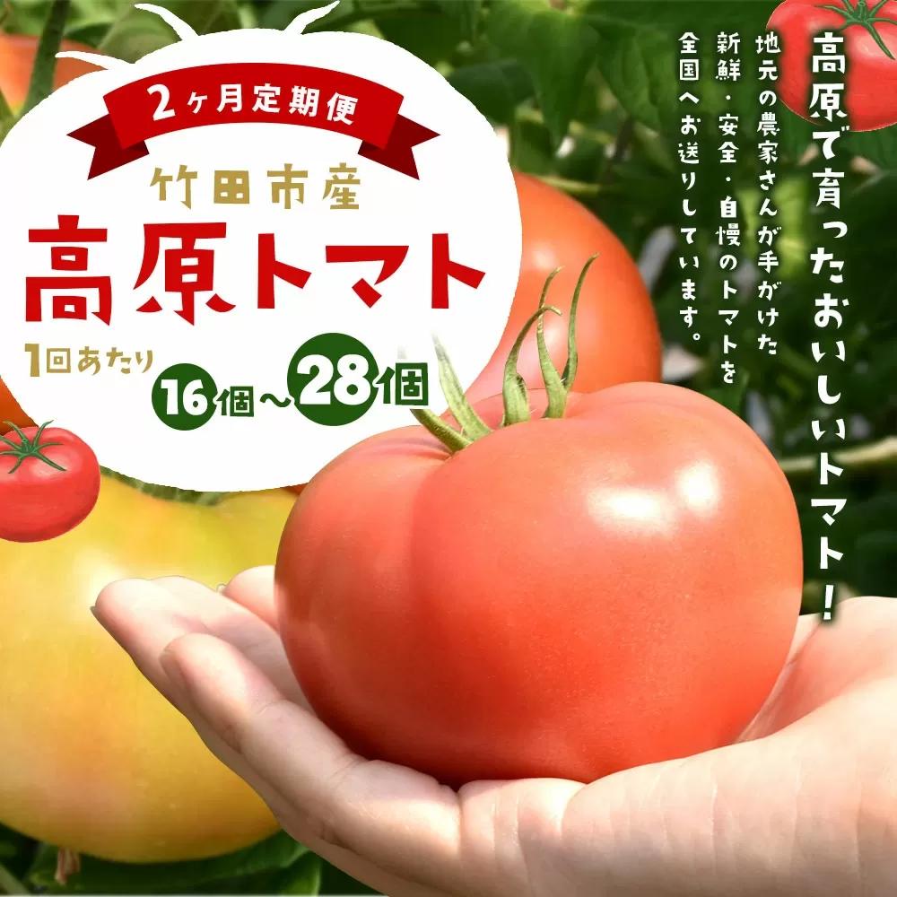 【2ヶ月定期便】 竹田市産 高原トマト 16個〜28個 【2026年5月下旬-2027年1月上旬発送予定】