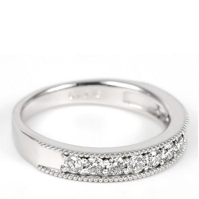 ふるさと納税 富士川町 0.5ct ハーフエタニティ リング R3703DI-P #12 |  | 01