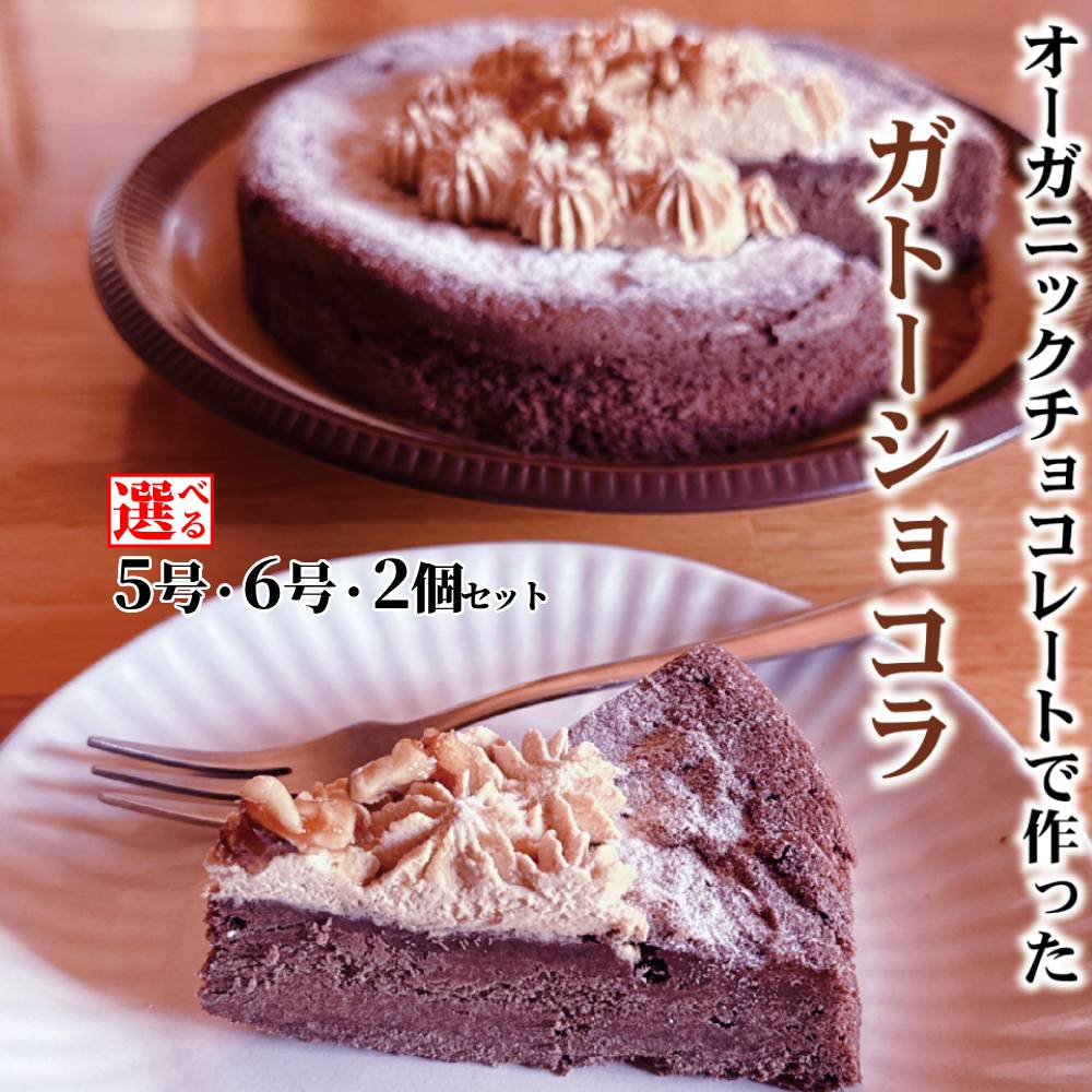 【ふるさと納税】Cafe ほの香 ガトーショコラ | 選べる 5号 6号 チョコ チョコケーキ ショコラ 焦がしキャラメル 生クリーム 大人 オーガニック セット ケーキ スイーツ 菓子 お菓子 おしゃれ グルメ プレゼント ギフト ふるさと納税 納税