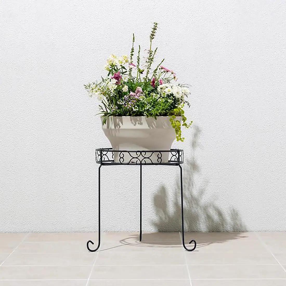 デザインフラワースタンド ラウンド M 約幅38.5cm×奥行38cm×高さ35cm