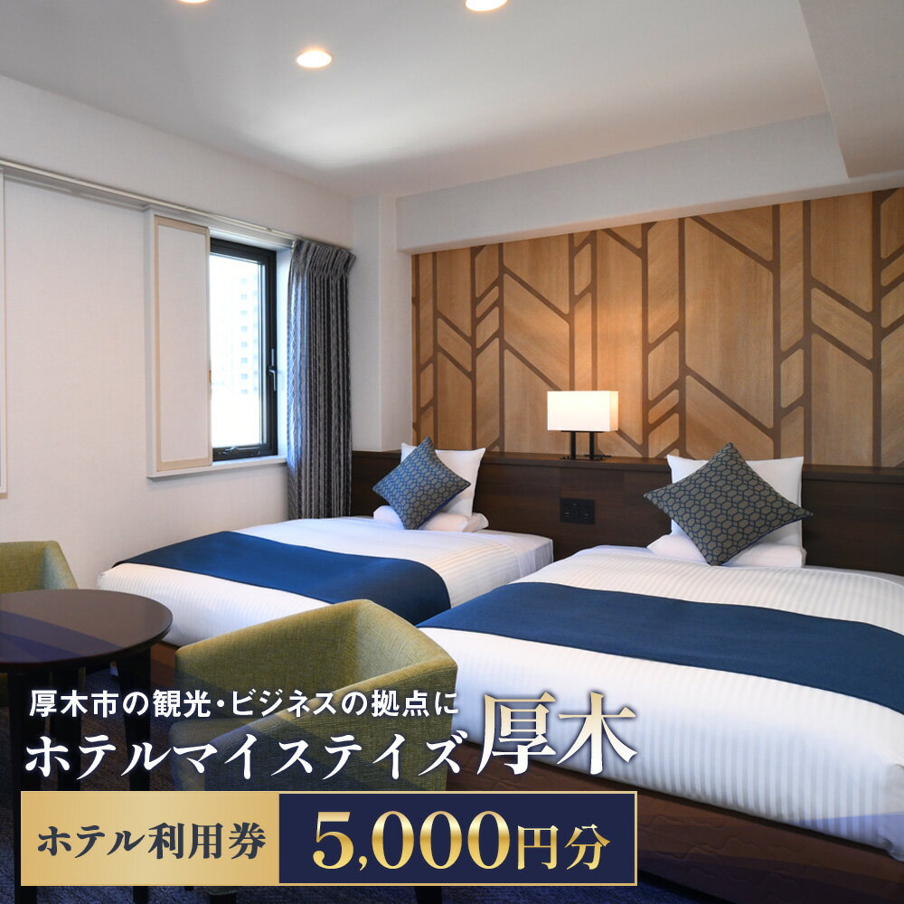 【ふるさと納税】 ホテルマイステイズ厚木　ホテル利用券　5000円分【厚木市の観光・ビジネスの拠点に】 ／ チケット 旅行 落ち着いた客室 ご褒美 家族 友人 プレゼント 送料無料 神奈川県