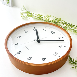 KATOMOKU plywood clock km-36m（ライトブラウン）