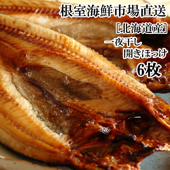 【ふるさと納税】 無添加 ほっけ 一夜干し 1 枚 × 6P ホッケ 真ほっけ 魚 さかな サカナ お取り寄せ グルメ 海鮮 一夜干 干物 北海道 根室市 ふるさと納税 A-11237