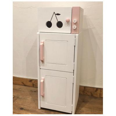 ふるさと納税 茅野市 メーベルヒナナ　木製　L・Lワイドサイズ用　レンジ・冷蔵庫セット ピンク