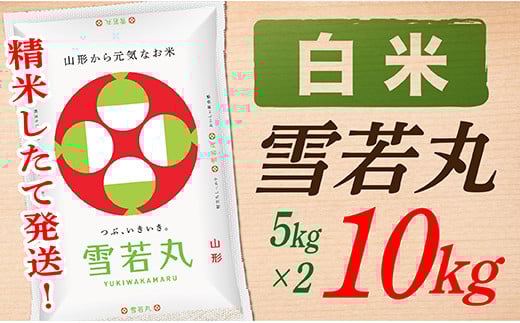 【令和7年産】【白米】山形県産雪若丸10kg