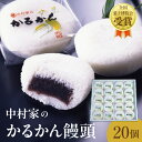 【ふるさと納税】《レビューキャンペーン》かるかん 饅頭 20個入り 中村家 保存料不使用 無添加 山芋 お菓子 あんこ 和菓子 スイーツ お取り寄せ 郷土菓子 お土産 銘菓 ギフト 贈答 箱入り 小分け 個包装 子供 大人 お年寄り こし餡 大分 別府 送料無料