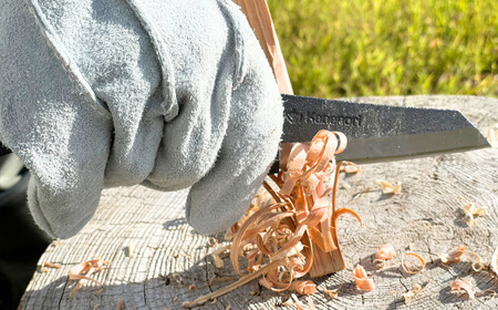 [Kanenori] フルタング両刃鉈 ナイフ スタイル 鋼典 キャンプ用品 アウトドア用品 枝打ち 園芸 [五十嵐刃物工業] 【034S019】
