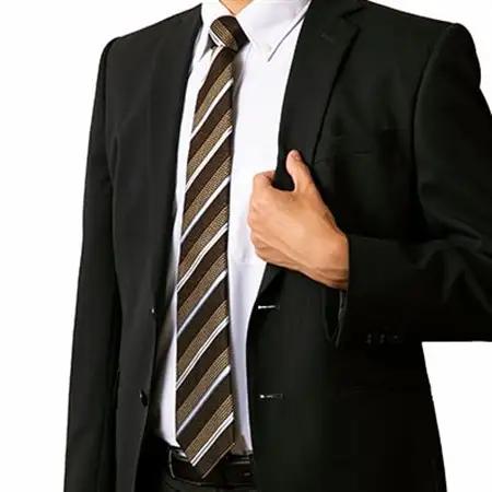 シルク100%　たけとらのフレスコネクタイ　ベージュ・茶　ふるさと納税限定　プレゼント・贈答用にも_装飾品・工芸品 ネクタイ・ベルト 服飾小物 _【1347162】