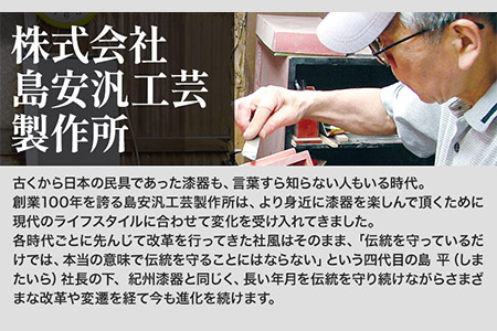 Njeco汎二段重箱 変根来 白 株式会社島安汎工芸製作所 