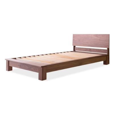 ふるさと納税 旭川市 旭川家具山室家具製作所LINEA(リネア)セミダブルベッドウォールナットNo.107_01972 |  | 01