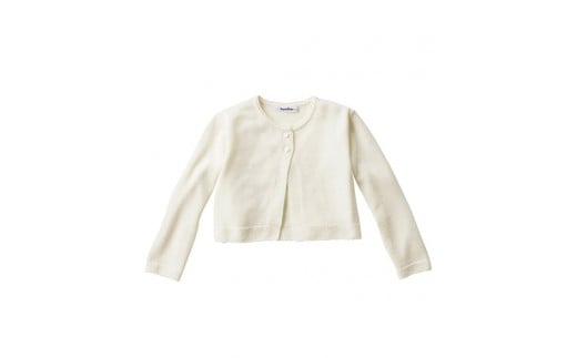 6-158 【ファミリア】ポレロ　毛50％　アクリル50％　※アイボリー　１３０ｃｍ　ALPEB031-IV