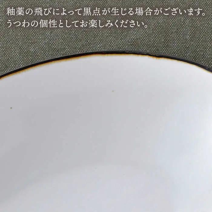 【波佐見焼】ボウル（渕錆ライン/渕青ライン） ペアセット サラダボウル 食器 皿 【ROXY・HASAMI】 [SB161]  波佐見焼