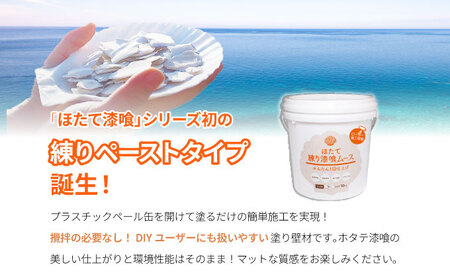 ほたて練り漆喰ムース　白10kg