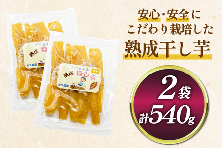 【熟成芋使用】 干し芋 国産 大ちゃん熟成干し芋 270g 2パック 計540g【期間限定発送 メール便 常温配送 ポストイン】