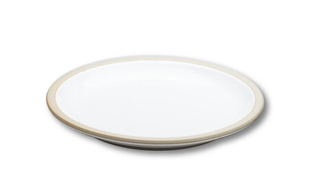 【美濃焼】 %porcelains plate L グロス 2点セット グロスホワイト＆グロスブラウン  多治見市/丸朝製陶所 陶磁器 食器 うつわ 美濃焼 焼き物 プレート おしゃれ くすみカラー 