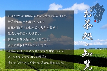 003-05-1 【お歳暮に】片野坂製茶 知覧茶煎茶なつめ缶ギフト