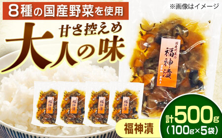 国産野菜の大人な福神漬(無添加・国産) 計500g 100g×5袋 / 恵那市 / マルコ醸造 [AUCT013]