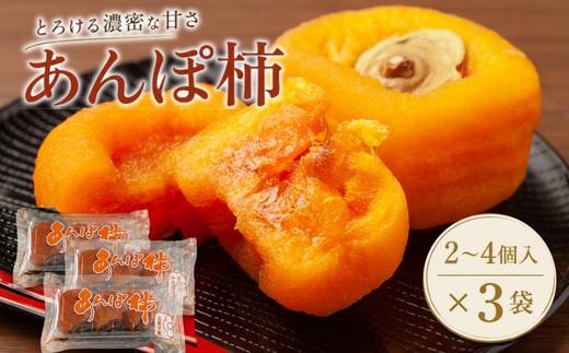 
                  【ふるさと納税】＜先行予約受付中！2026年12月以降順次発送予定＞ 山梨県産 あんぽ柿（平たね無or百目2～4個入） 3袋 柿 かき  果物 フルーツ 先行予約
                