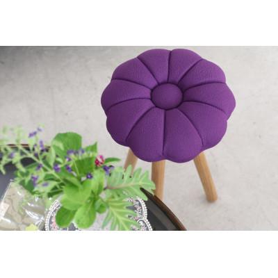 ふるさと納税 大川市 monaca stool:kiku【紫/オーク/高さ45cm】 |  | 01
