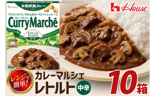カレー レトルト カレーマルシェ 中辛 10個 [翔栄通商 愛知県 江南市 ko23btu570058] レトルト食品 レトルトカレー レンジ対応商品 簡単 時短 お手軽 便利 簡単調理 ストック 小分け