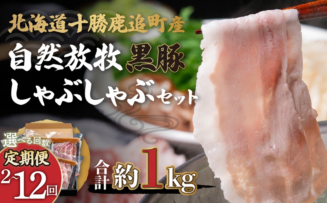 
                  【選べる回数】鹿追産 自然放牧黒豚しゃぶしゃぶセット 【 ふるさと納税 人気 おすすめ ランキング 黒豚 豚肉 肉 ポーク 黒豚肉 黒豚ロース 黒豚肩ロース 黒豚バラ肉 しゃぶしゃぶ 北海道 鹿追町 送料無料 】 SKN001-v
                