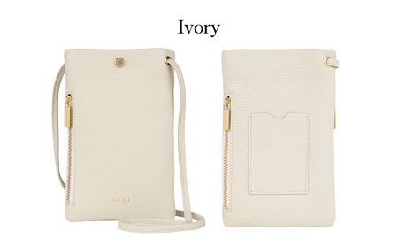 【SOEL】2つのポケットで仕分けのできるスマートフォンポシェット スマホポシェット スマホバッグ ショルダーバッグ イタリアンレザー 財布 カード入れ 東かがわ 雑貨 日用品 ファッション カバン 
