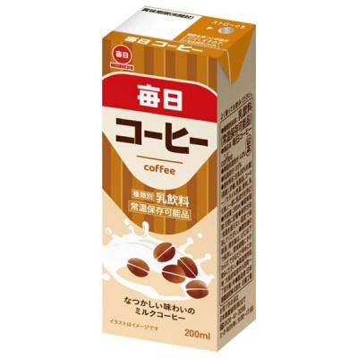 ふるさと納税 和泉市 毎日牛乳 毎日コーヒー 200ml紙パック×48本入