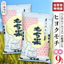 【ふるさと納税】【令和6年産】ヒヨクモチ米 9kg(4.5kg×2袋)【佐賀県神埼産 もち米 白米 もちもち 餅 もち ふるさと納税】(H063140)