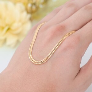 【ふるなび限定】K18 喜平 12面トリプル ネックレス 20ｇ 50cm 造幣局検定刻印入 キヘイ チェーン 中折れ金具 メンズ レディース　TK2050 FN-Limited