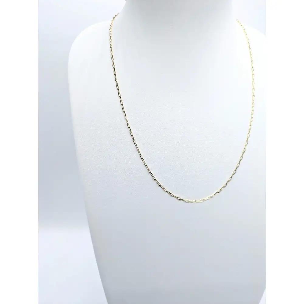 【18金イエローゴールドネックレス グリームカット長小豆0.6 60cm】｜ネックレス 富山市 山森製鎖 ジュエリー アクセサリー