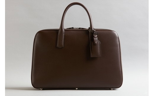 ゲント・メディア スリムオーバーナイト(B4サイズ2気室：仕切り取り外し可) チョコ【1123-3-ECF】｜革製品 レザー 国産 [1021]