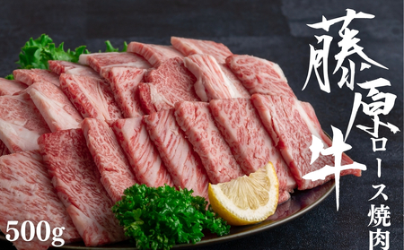 藤原牛 ロース 焼肉用 500g 和牛 広島牛【牛肉 お肉 やきにく 竹原産和牛 BBQ 霜降り 最高品質 肉質 脂質】