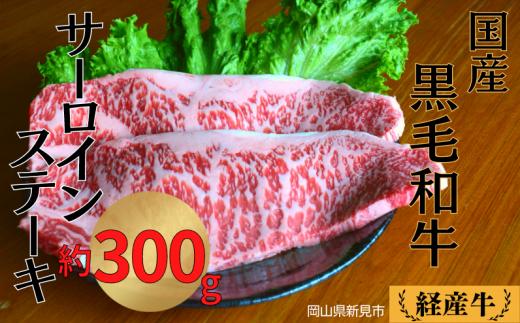 国産 黒毛和牛 いろり牛 経産牛 牛肉サーロインステーキ(約300g)