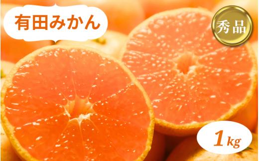 和歌山県産 有田みかん 1kg 秀品 ※2024年10月下旬～2025年1月中旬頃に順次発送予定（お届け日指定不可)