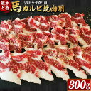 【ふるさと納税】【熊本と畜】馬カルビ焼肉用（バラヒモサガリ肉）約300g ブロック お肉 肉 馬肉 桜肉 焼肉 カルビ バラヒモ サガリ レア 馬焼き 馬刺 お刺身 冷凍 相良村 送料無料