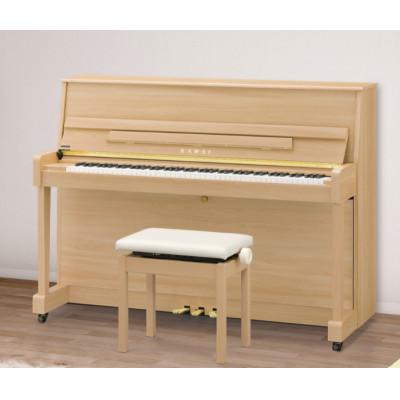 ふるさと納税 磐田市 【ピアノ】カワイ KAWAI の新品アップライトピアノNF-15(ライトオーク色)