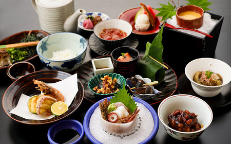 【令和5年産　コシヒカリ（精米）10㎏×珠玉や】旬の特産品と宿泊利用券セット